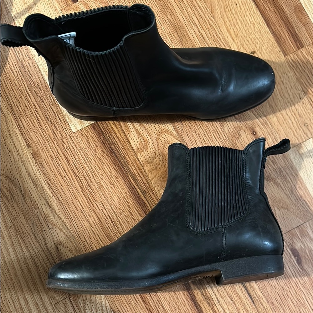 UGG Black Ankle Booties with Elastic Panels